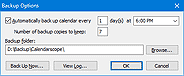 Calendarscope - Backup Options
