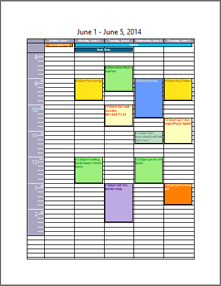 Multi-day print style